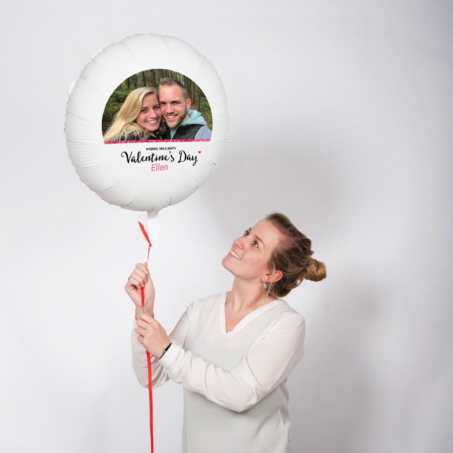 Balon z fotografią - Walentynki