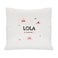 Coussin personnalisé bébé - Blanc 