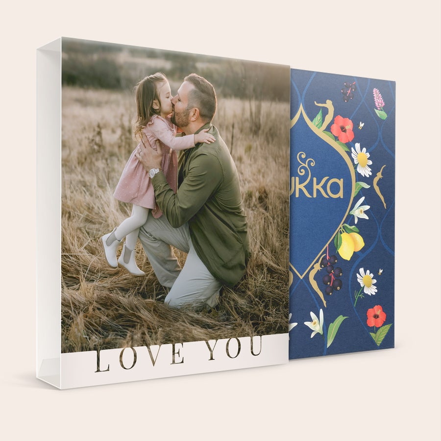 Spersonalizowana herbata Pukka Pudełko na herbatę Pukka z personalizacją zdjęciem i wiadomością "Love You", Twoja własna herbaciarnia