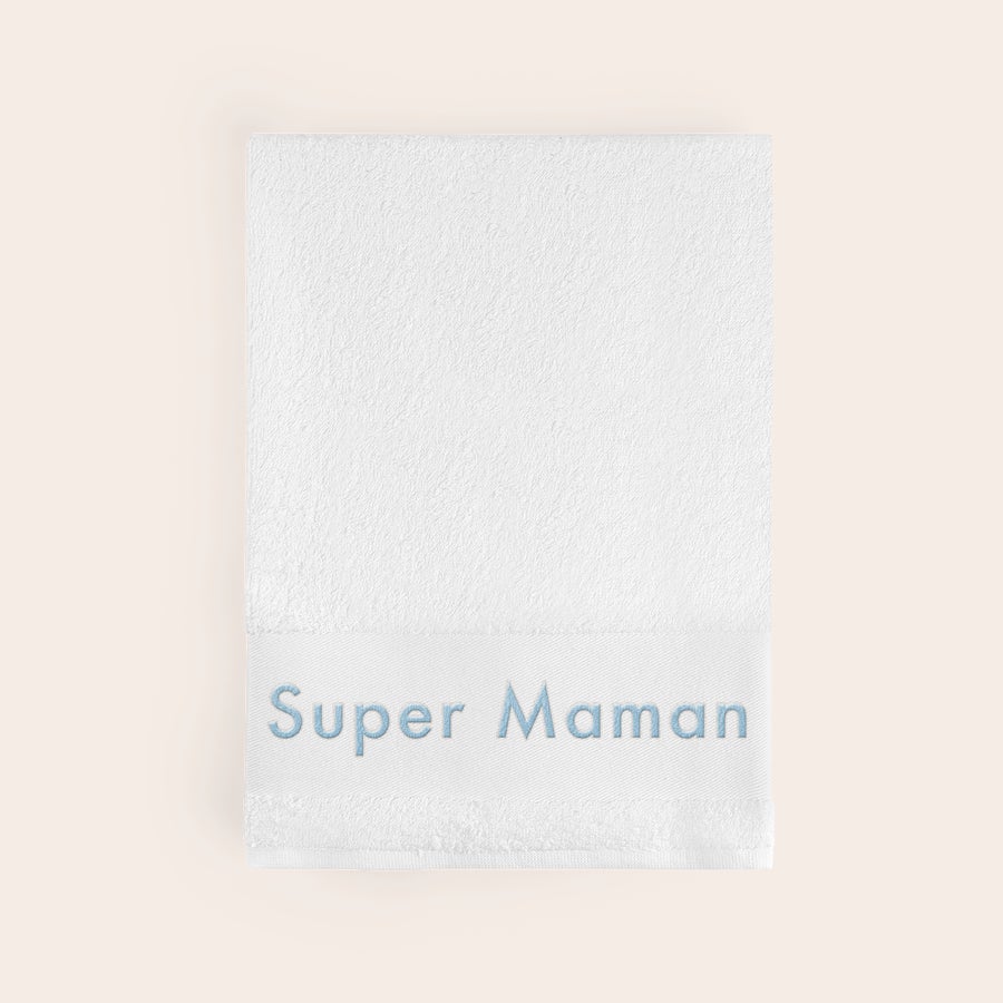 Serviette de bain brodée Serviette de bain brodée
