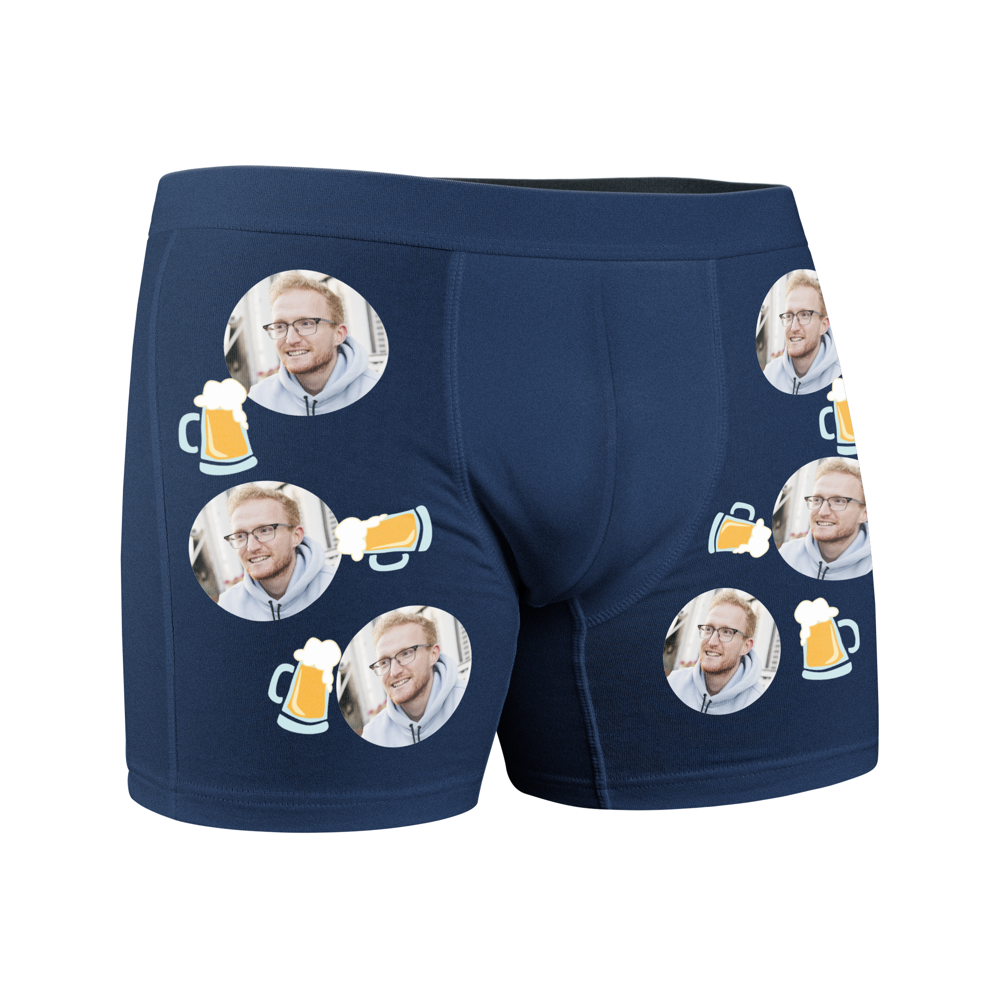 Boxers de homem com foto