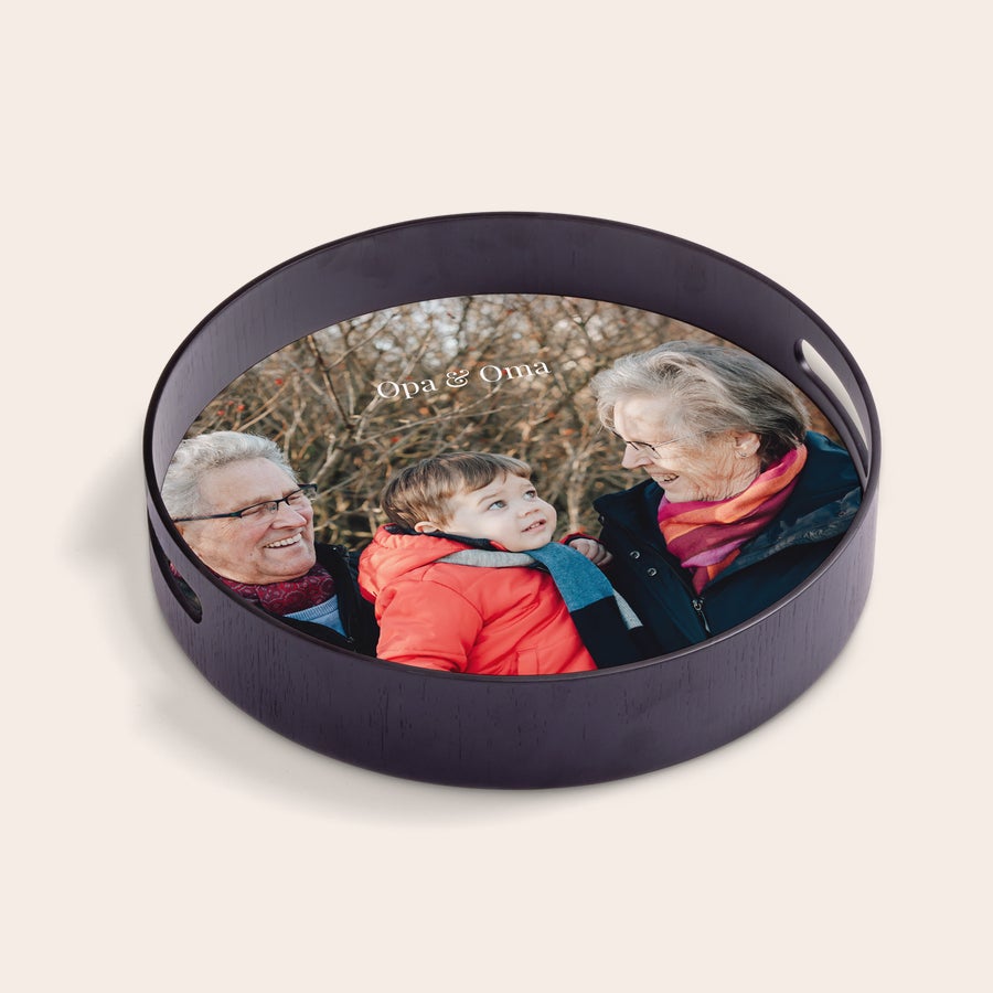 Rond dienblad bedrukken Rond dienblad bedrukken