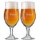 Beer glass on foot - set of 2
