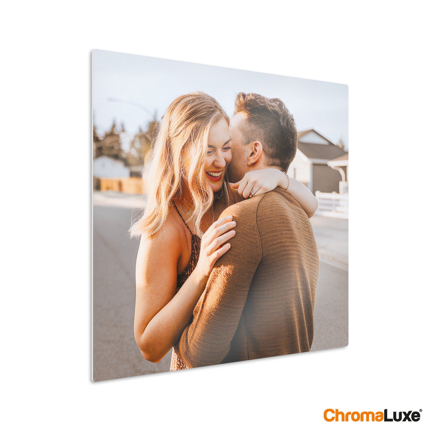 Personlig instacollage Aluminium (hvid) - 30x30cm