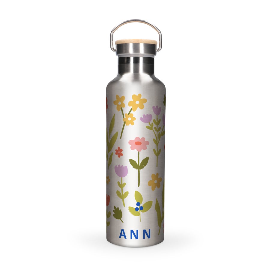 Bambus Trinkflasche mit Foto Bambus Trinkflasche mit Foto