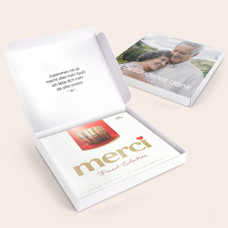 Merci Schokolade Personalisieren- 250 Gramm Merci Schokolade Personalisieren- 250 Gramm