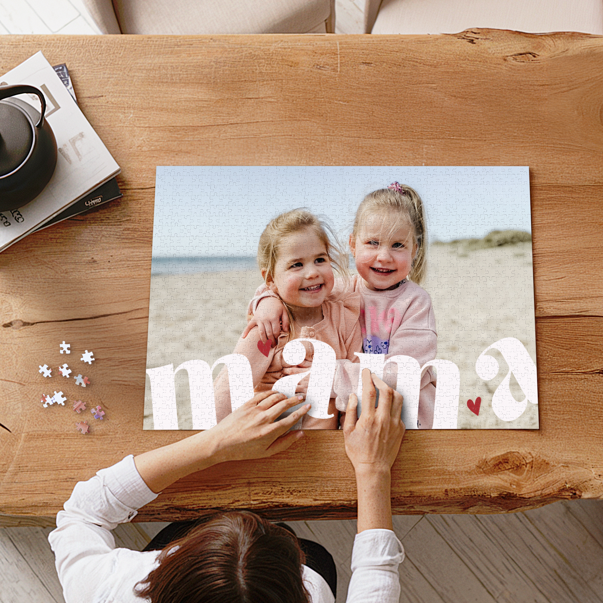 Große Puzzle mit Foto