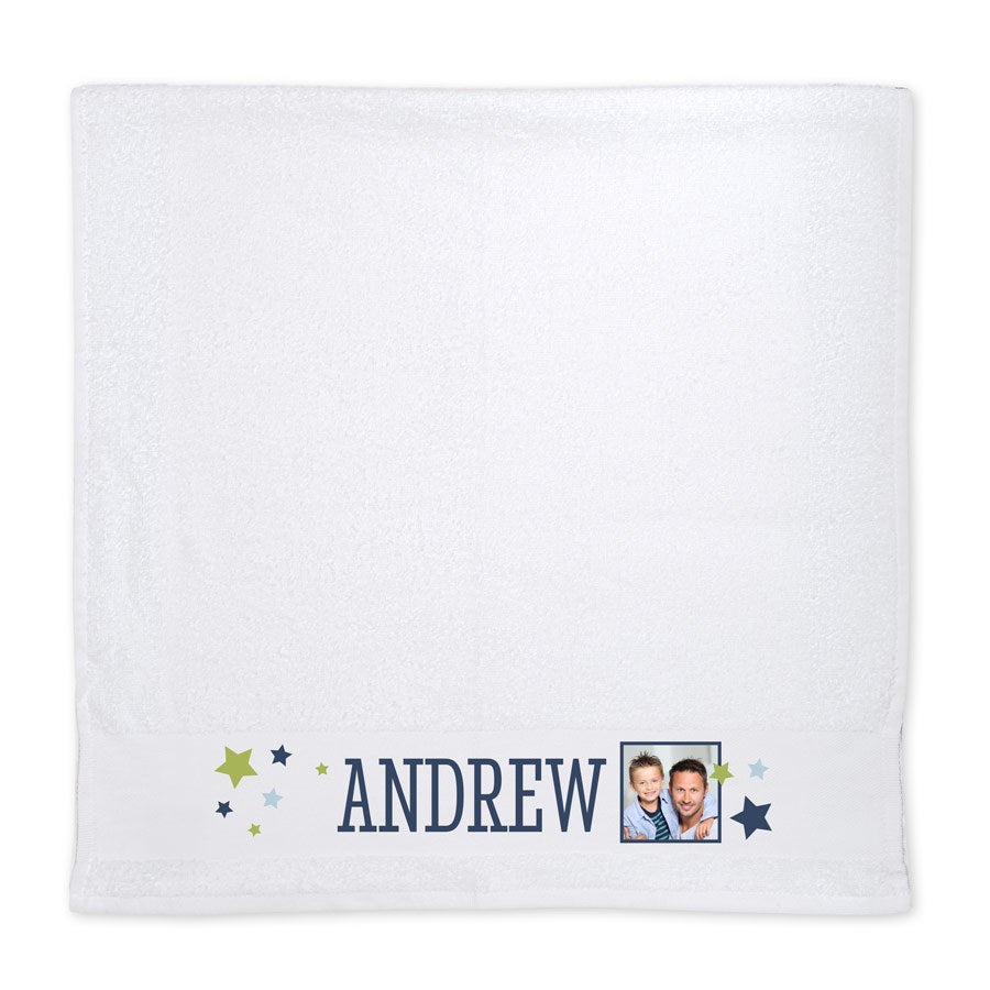 Photo towel - White