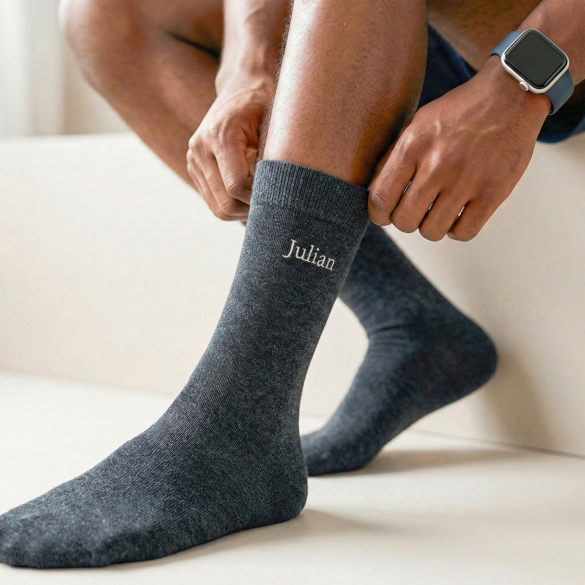 Bestickte Socken