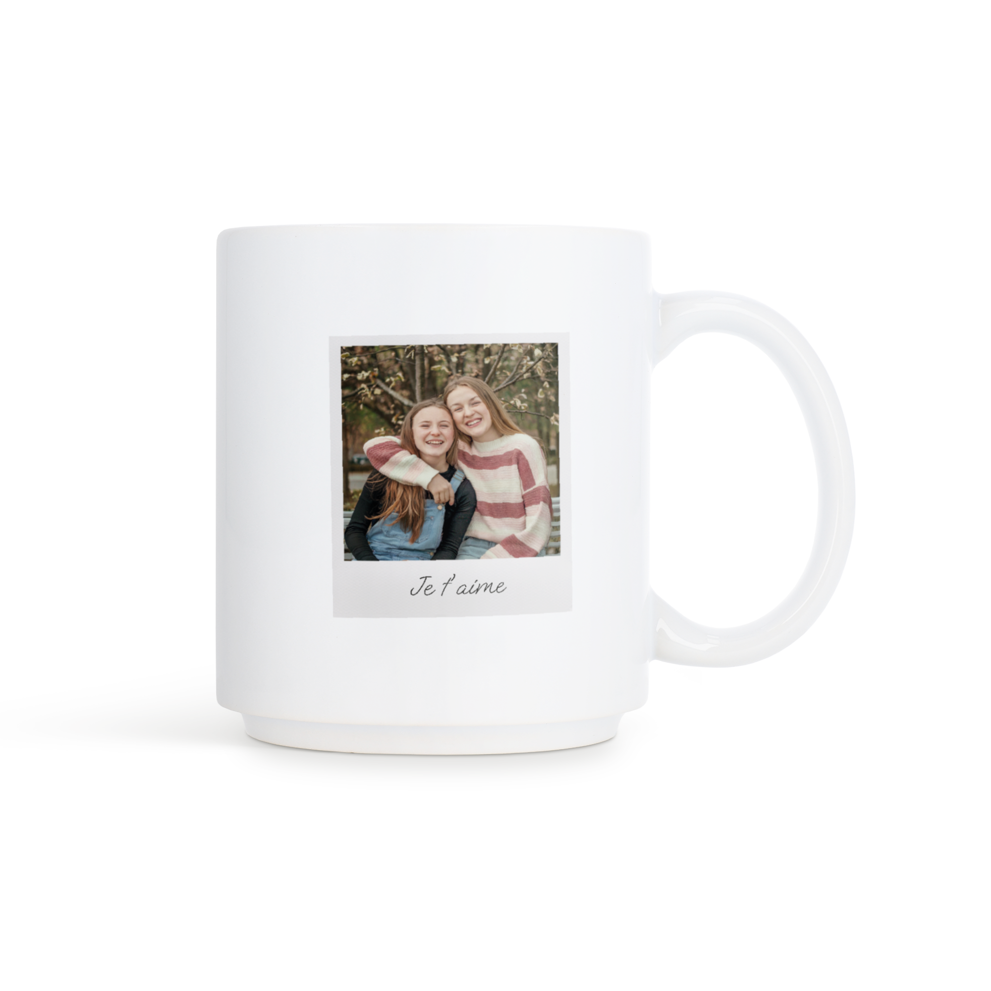 Tasses empilables avec photo