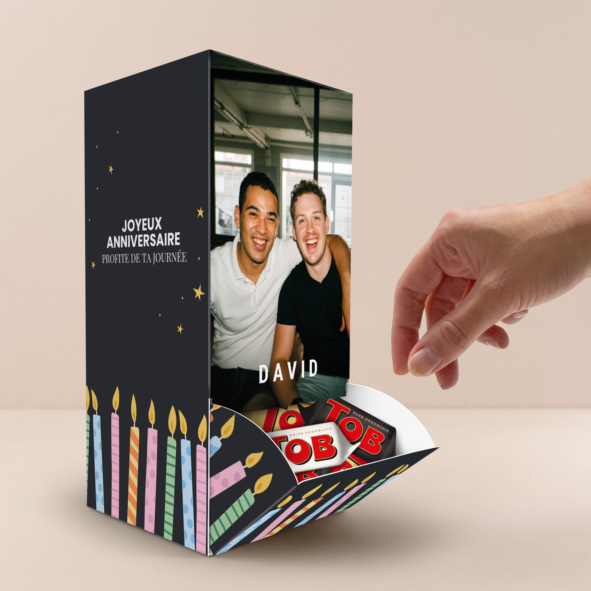 Distributeur personnalisé avec Mini Toblerone