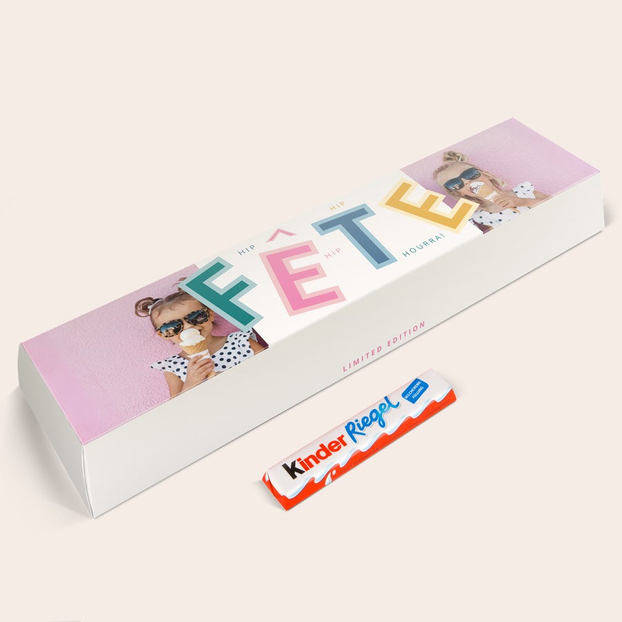 Barre kinder XXL personnalisée Barre kinder XXL personnalisée