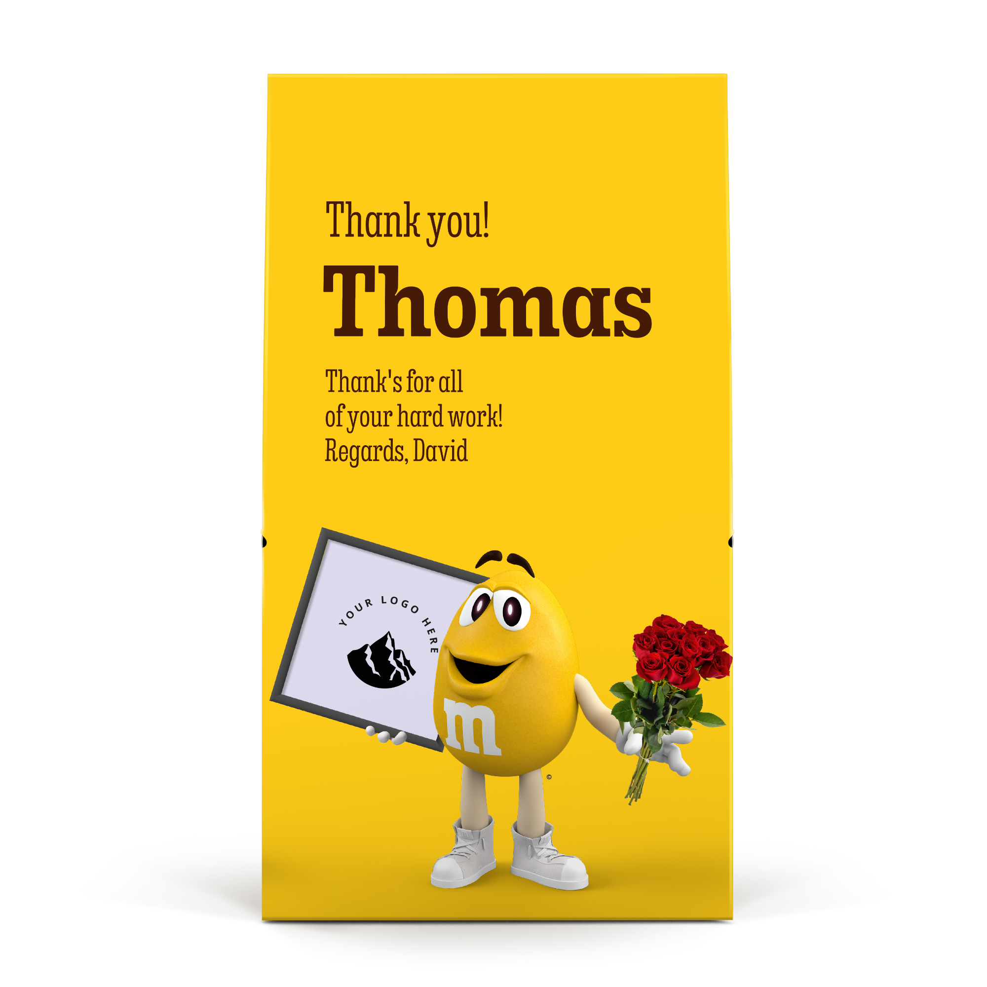 Personalised XL M&M's gift box - 6 bags (714 grams)