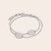 Bracelets en argent avec initiales gravées - Mère & fille Bracelets en argent avec initiales gravées - Mère & fille