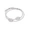 Engraved silver bracelets with initials - Mother & Daughter