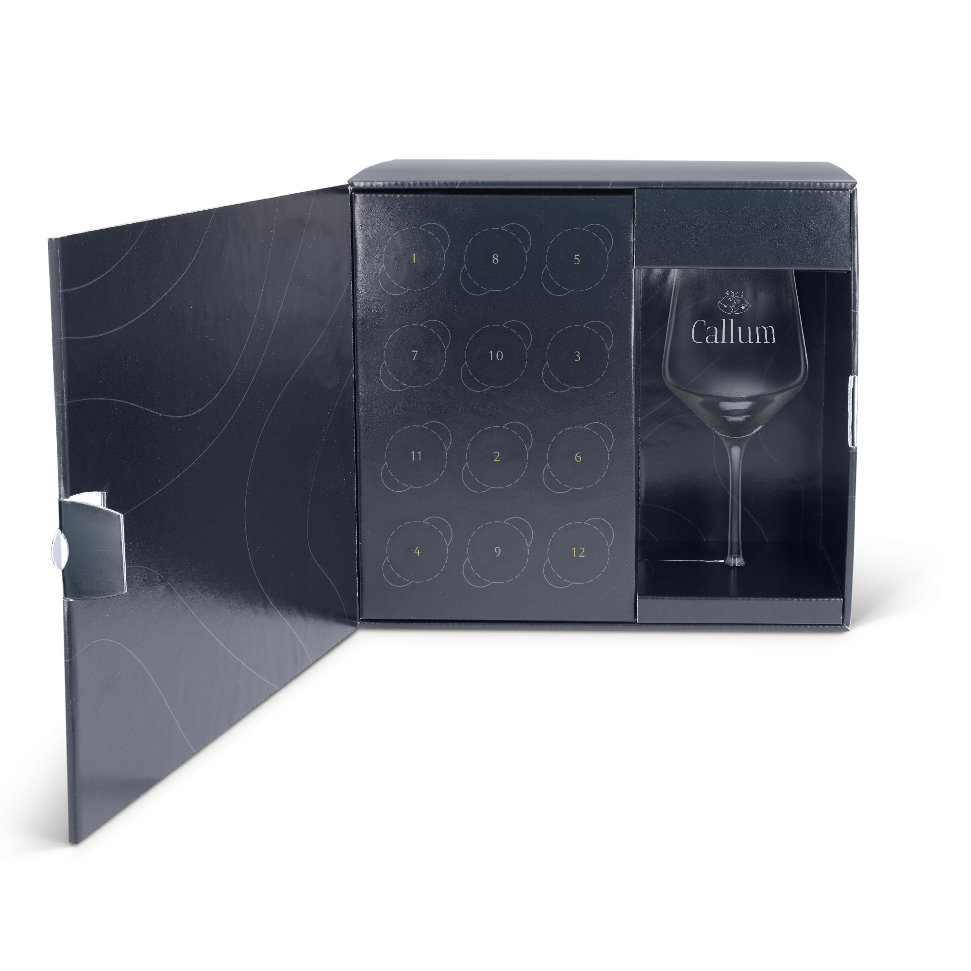 Wine advent calendar - with engraved glass