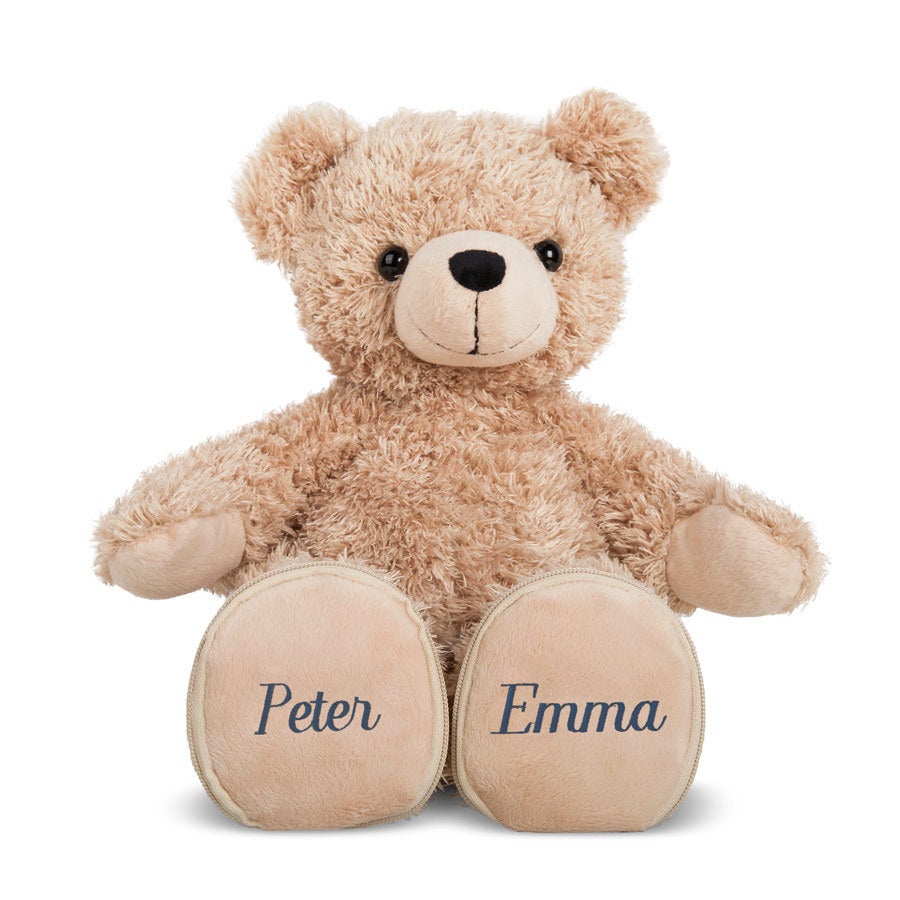 Peluche mariage - prénoms brodés