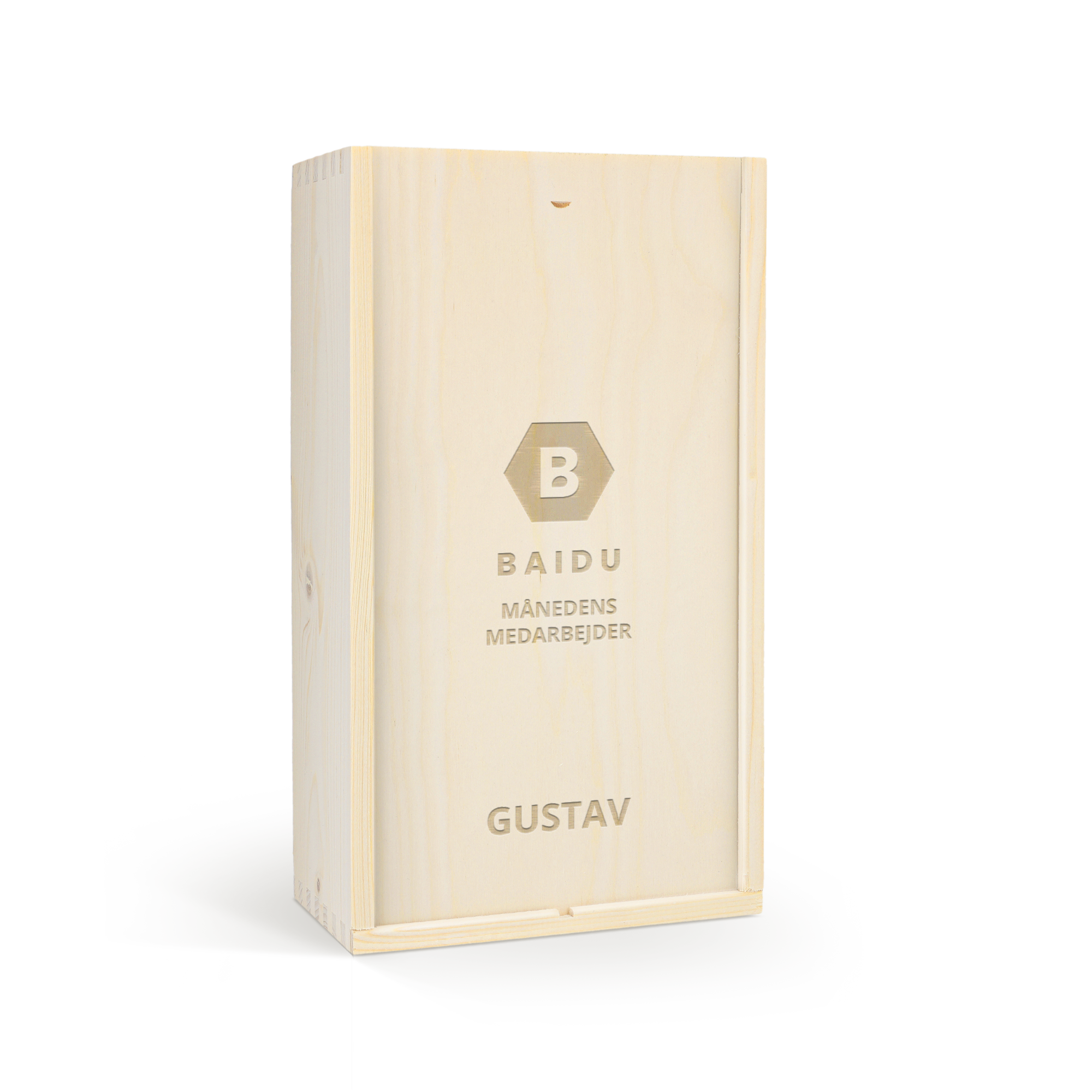 Gin og tonic sæt i personlig trækasse - Bobby's Gin