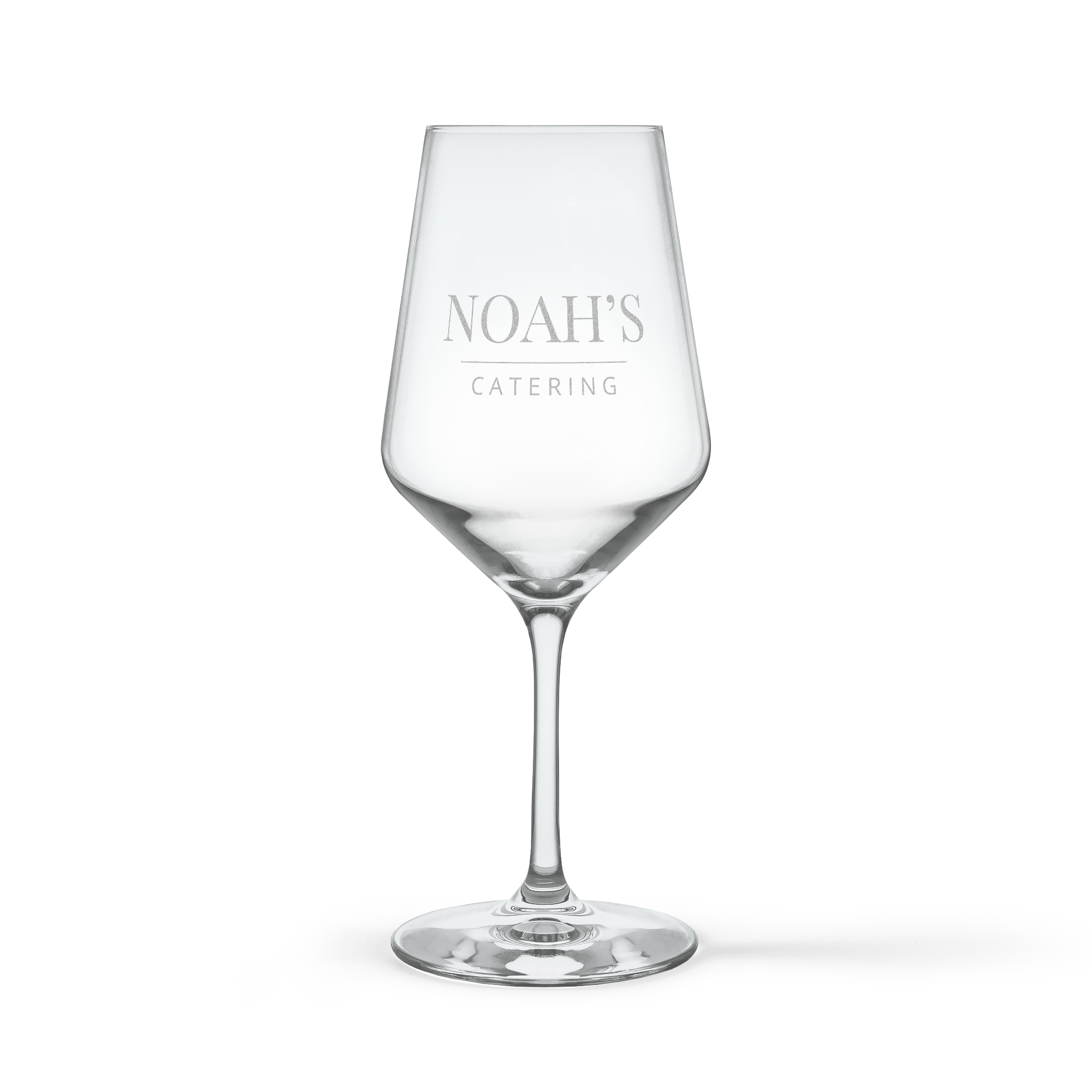 Copa de vino tinto grabada