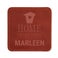 Leren onderzetters graveren
