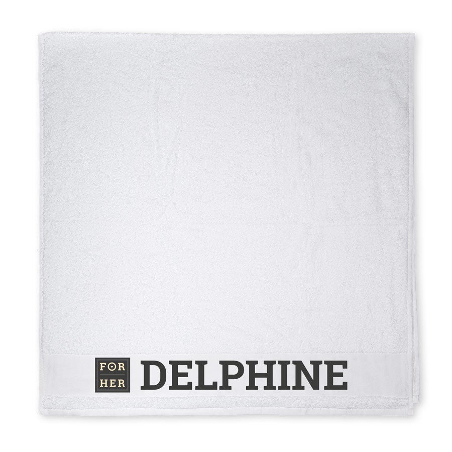 Serviette de bain personnalisé photo