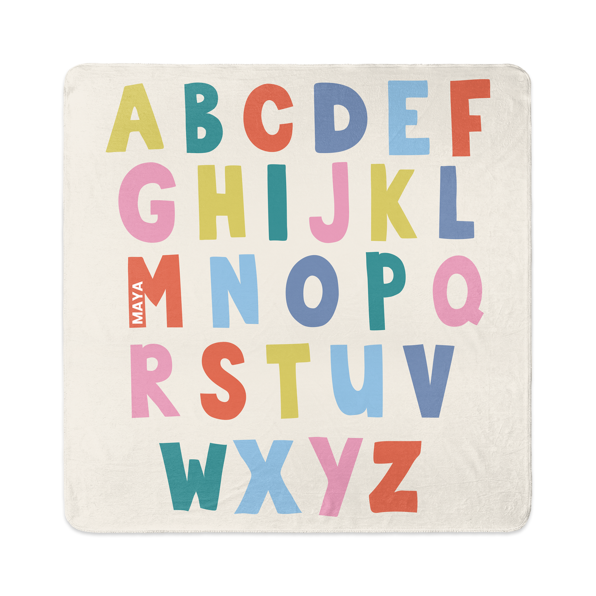 Personalised baby blanket - 80 x 80 cm