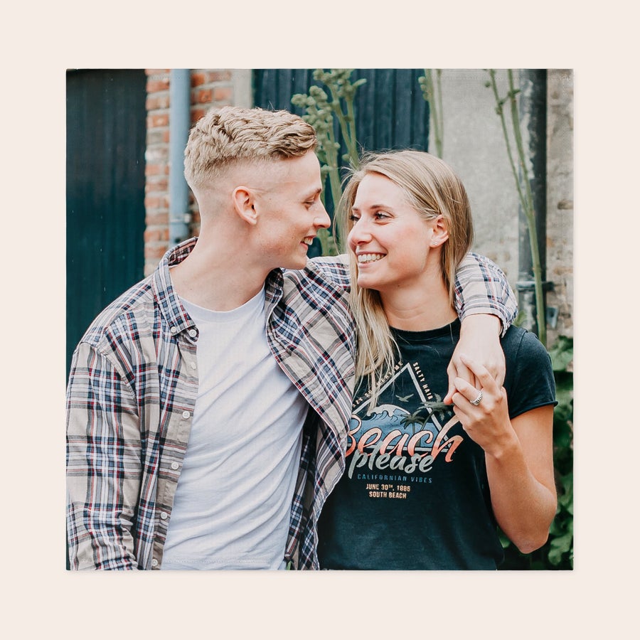 Guardanapos personalizados Guardanapo personalizado com foto de casal feliz, impresso para definir a mesa com guardanapos exclusivos