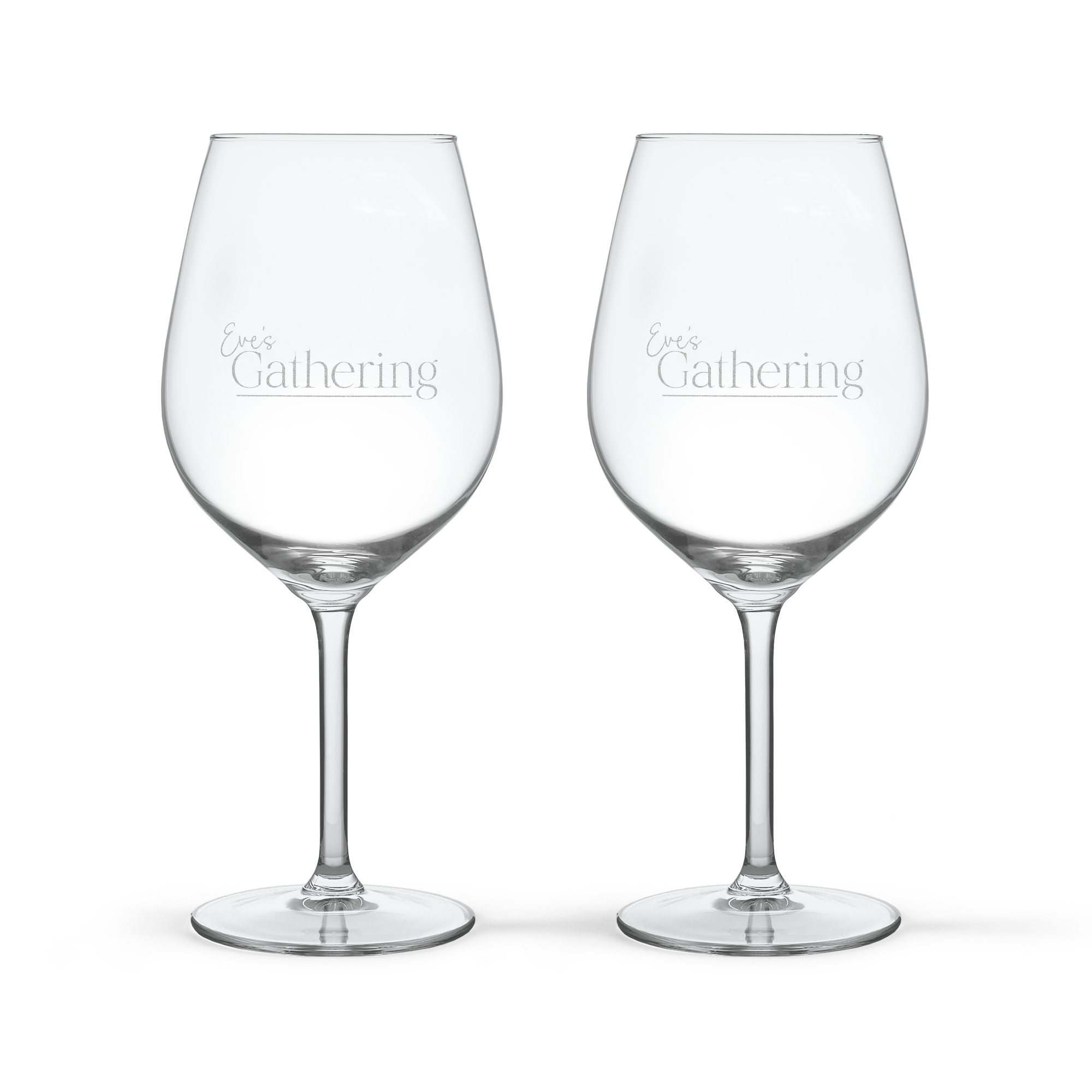 Dwa kieliszki do Aperol Spritz z grawerem "Eve's Gathering", personalizowane imieniem