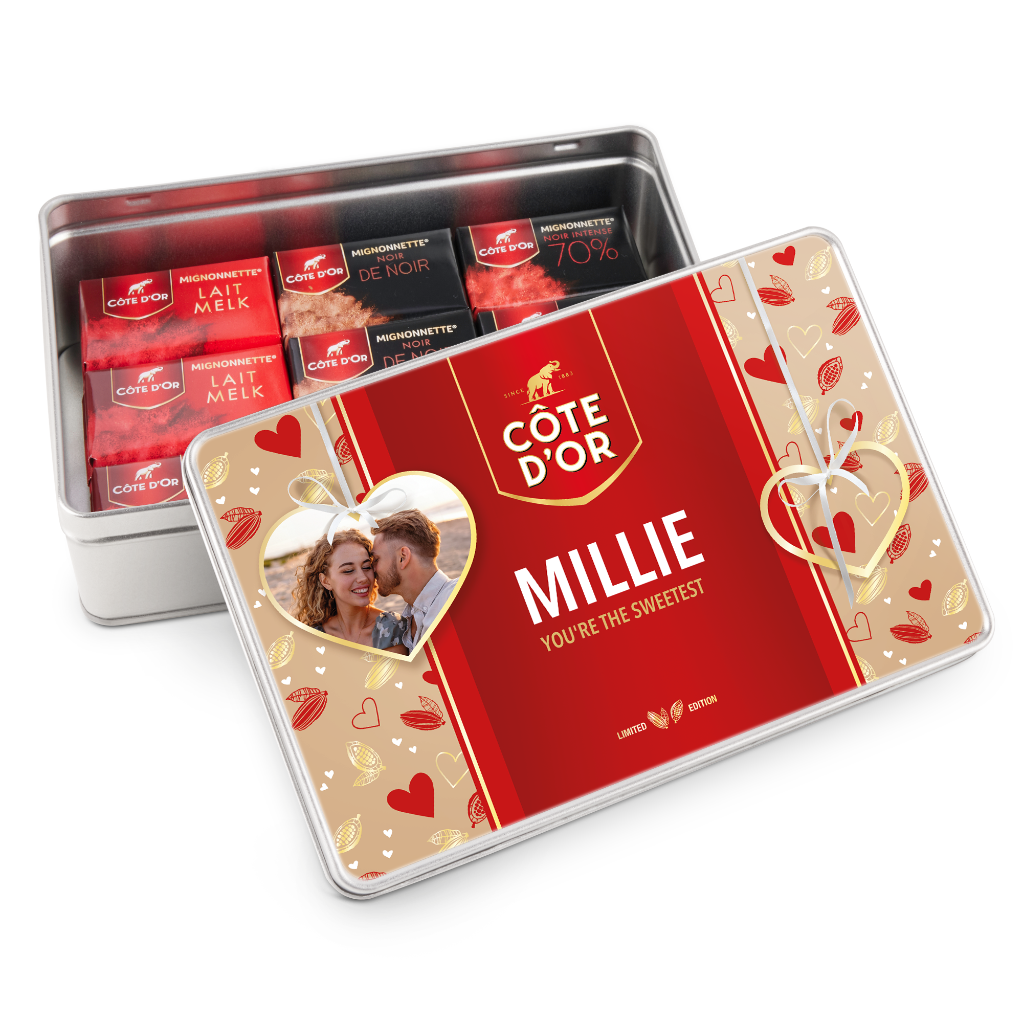 Lata de presente personalizada - Côte d'Or