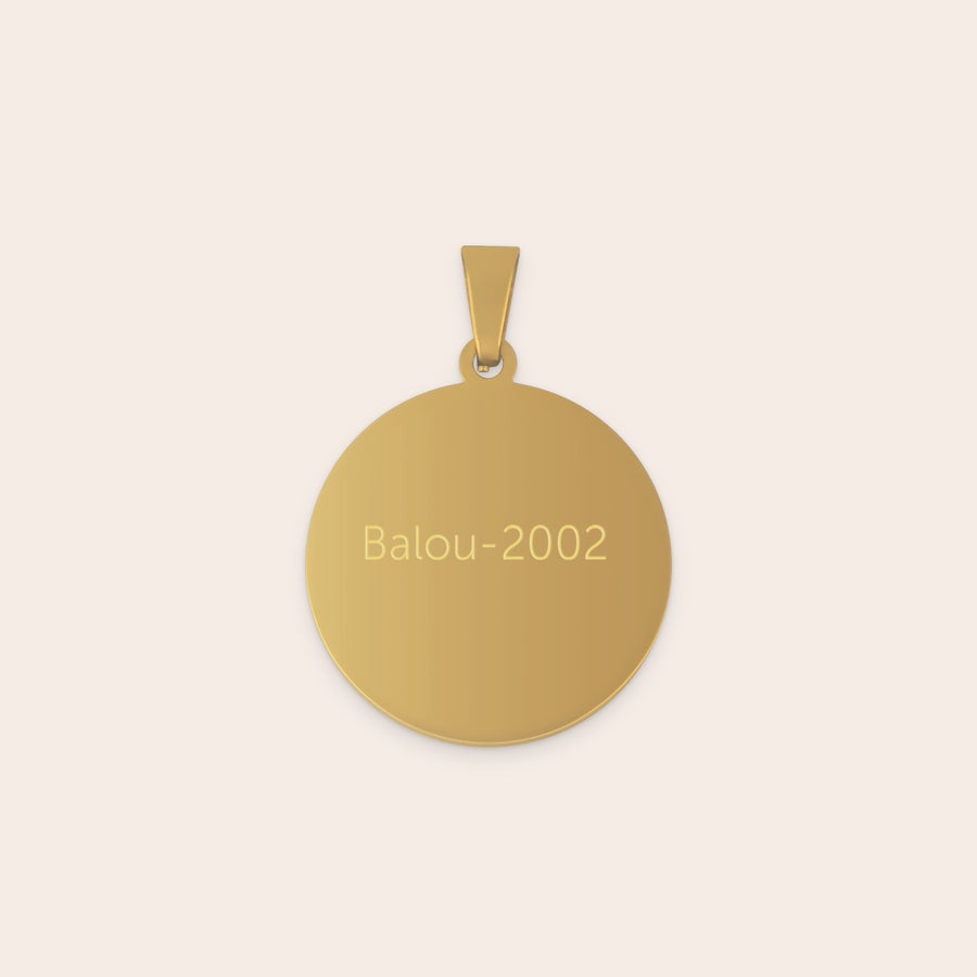 Personalisierte Runde Kette Personalisierte Runde Kette
