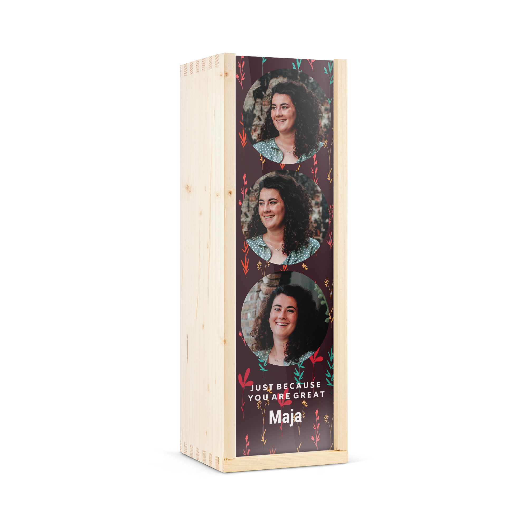 Bailey's Irish Cream likør i personlig trækasse