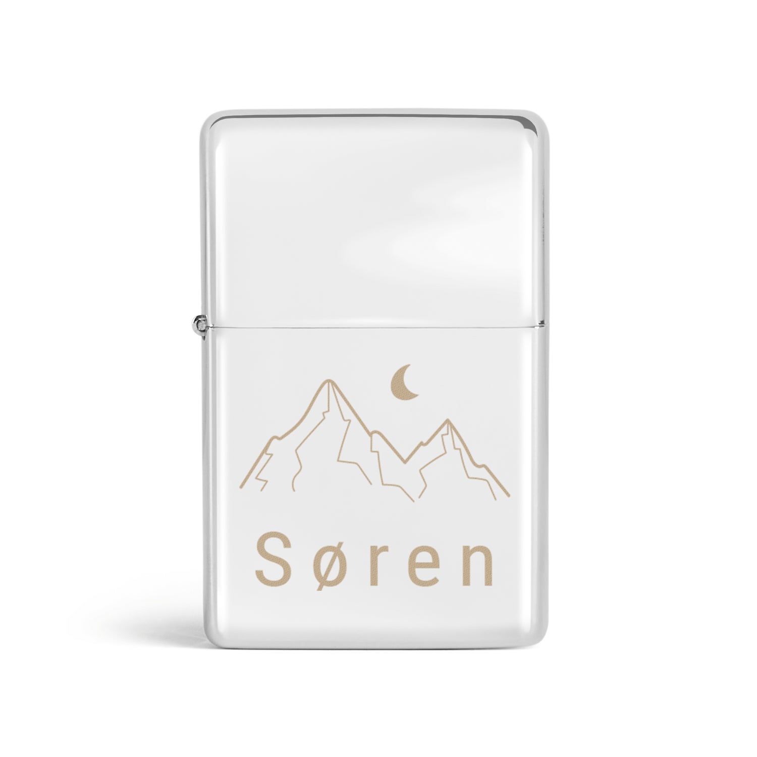 Indgraveret lighter med navn