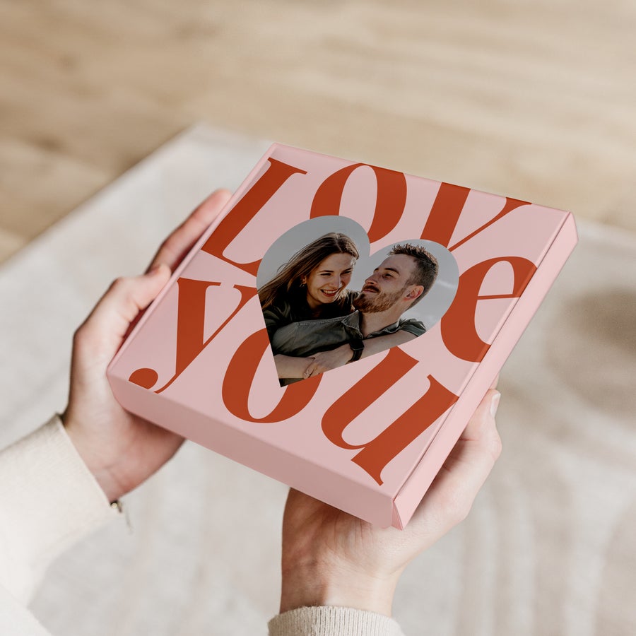 Personalised Milka Chocolate Gift Box - Love