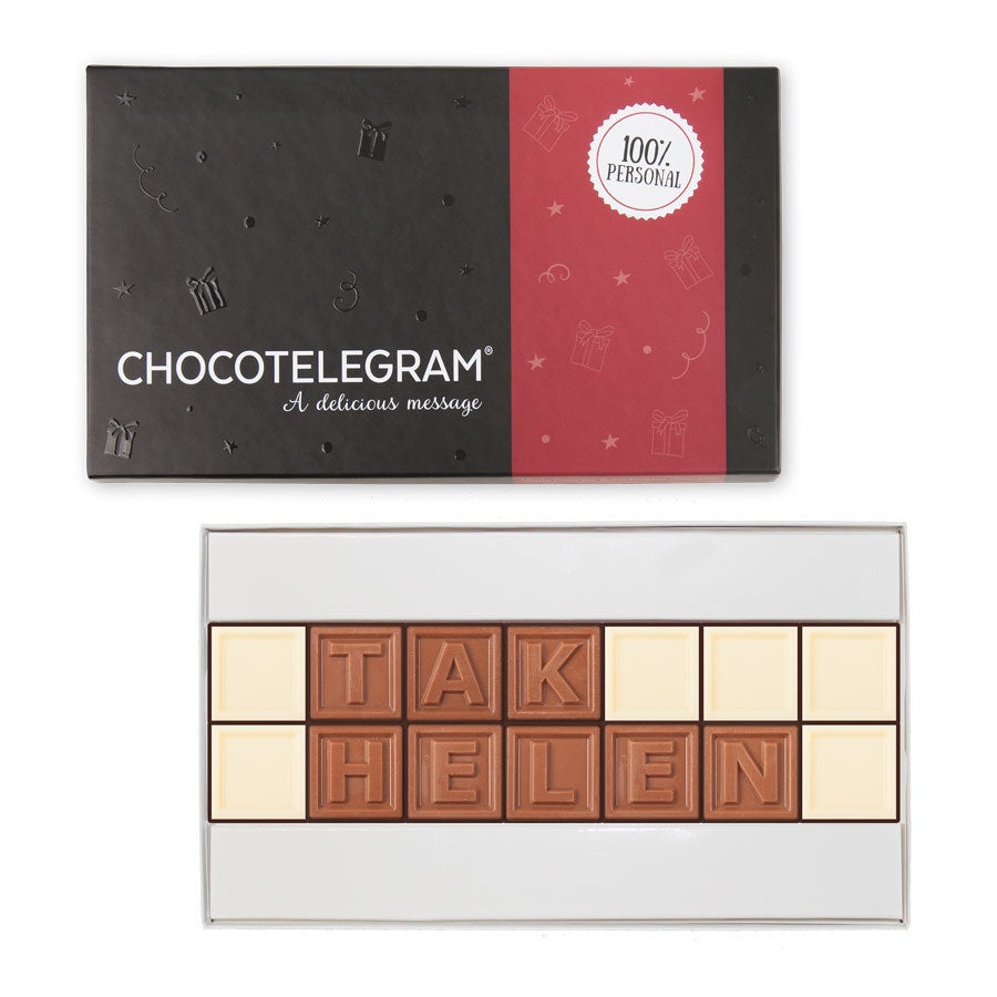 Chokolade telegram - 14 tegn