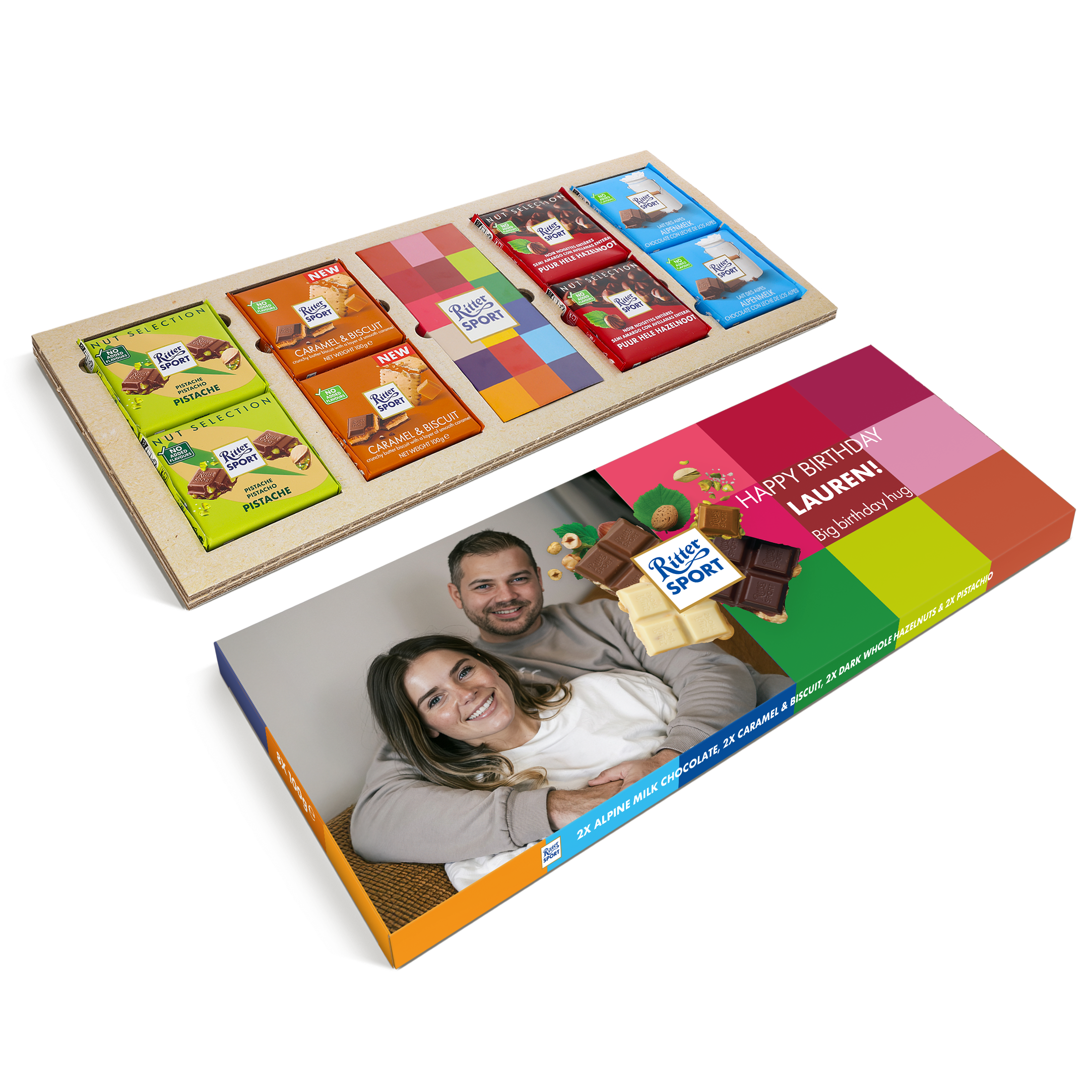Personalizovaná Mega Ritter Sport čokoláda