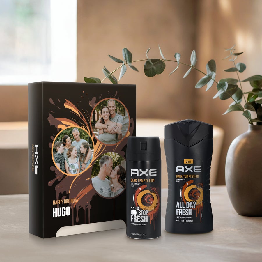 Personalised Axe gift set - Dark Temptation Personalised Axe gift set - Dark Temptation
