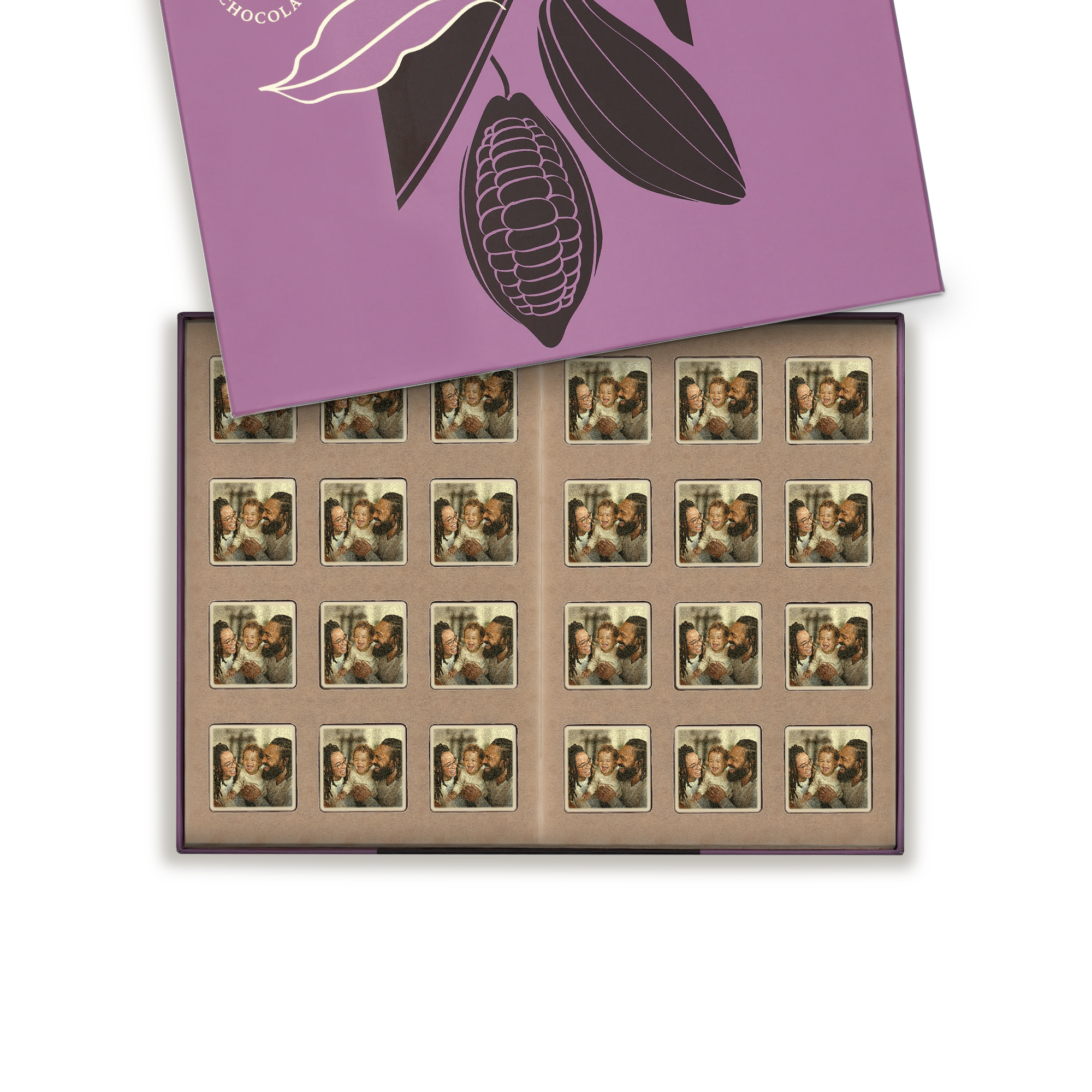 Chocolade bonbons met foto