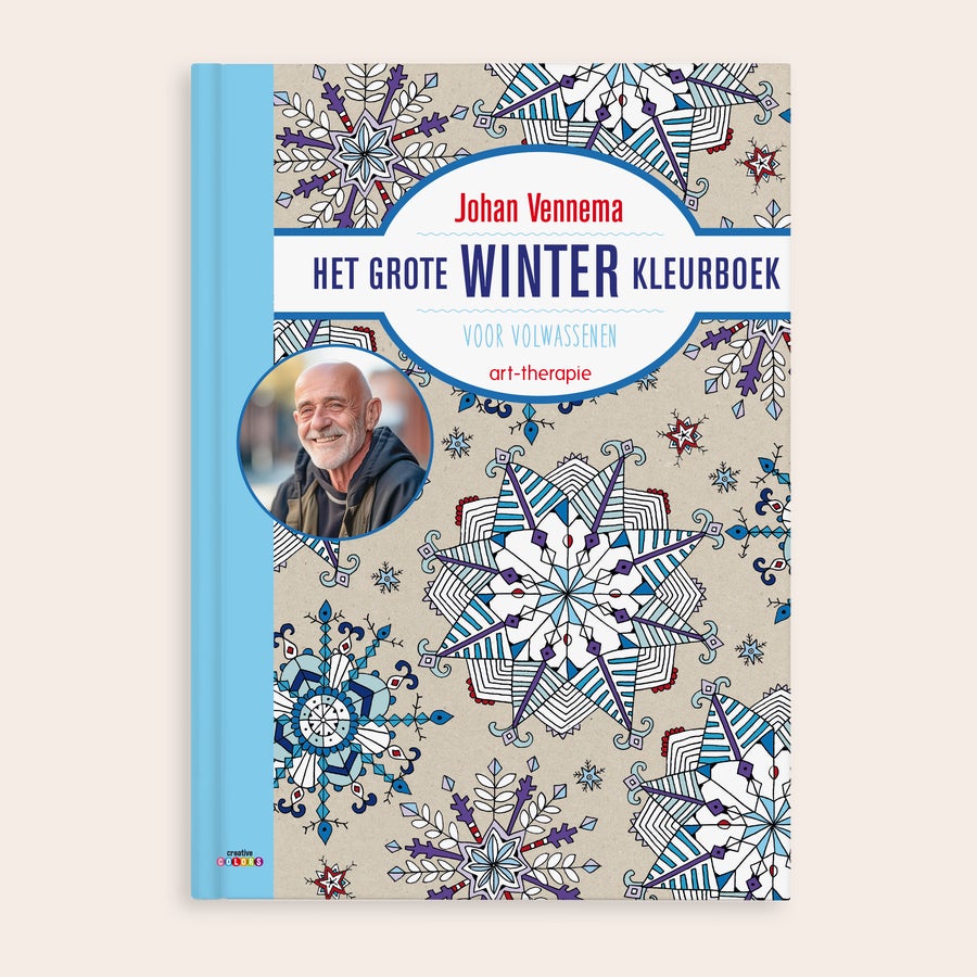 Kleurboek voor volwassenen "Het grote winter" Kleurboek voor volwassenen Het grote winter, gepersonaliseerd met foto en naam Johan Vennema op de voorkant