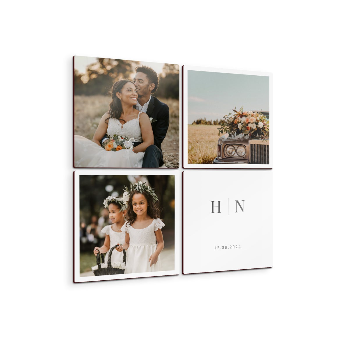 Spersonalizowany panel cienny - Kwadratowy - 4 szt.