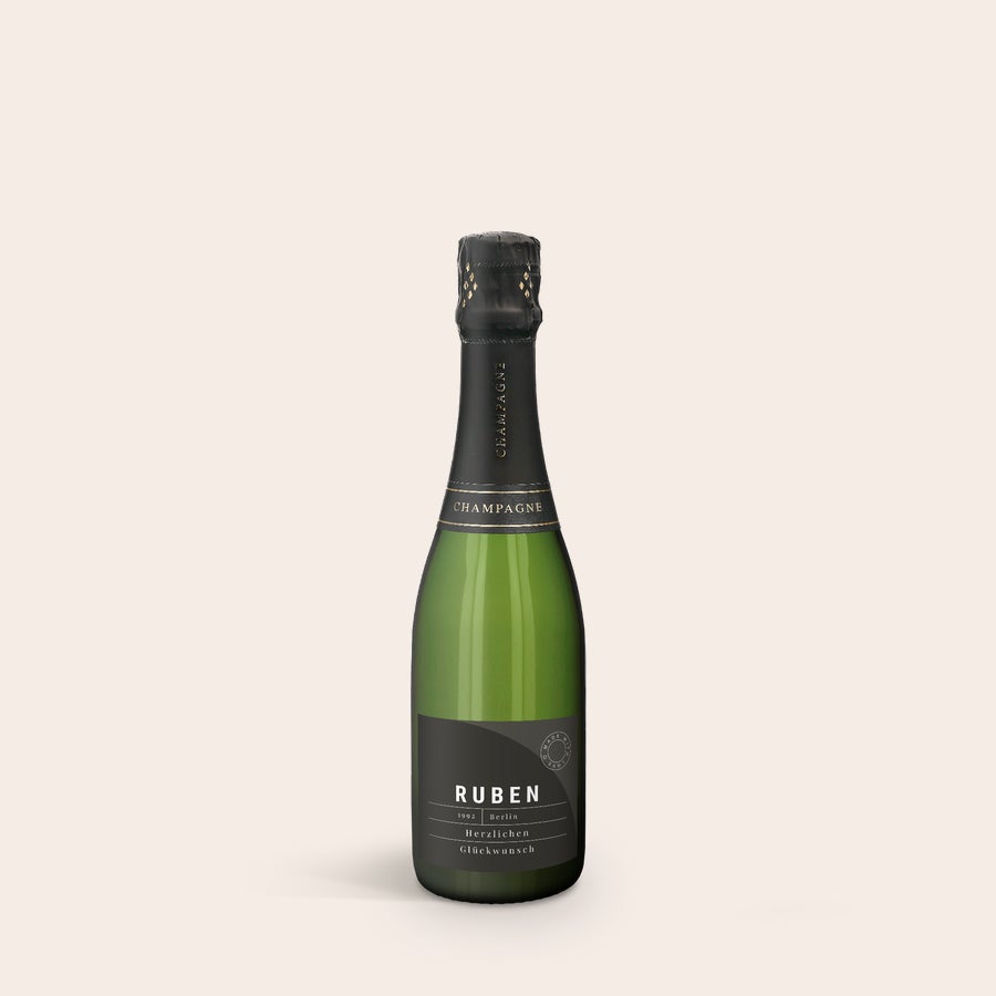 Champagner Rene Schloesser (375ml) personalisieren Champagner Rene Schloesser (375ml) personalisieren