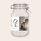 Frasco de vidro com tampa - personalizado Frasco de vidro com tampa - personalizado
