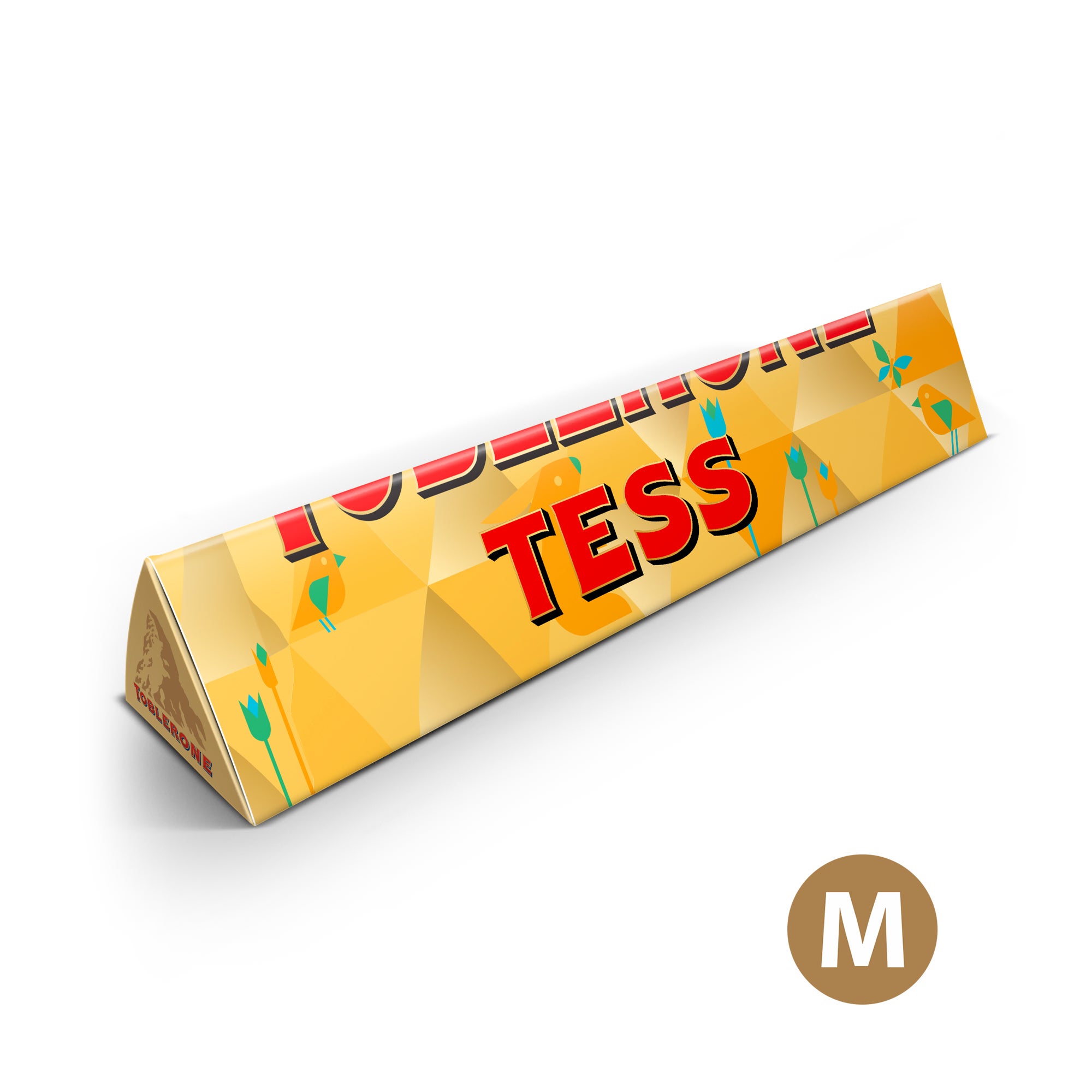 Toblerone paasreep met naam en foto