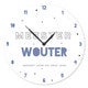 Juf / Meester wandklok - hardboard