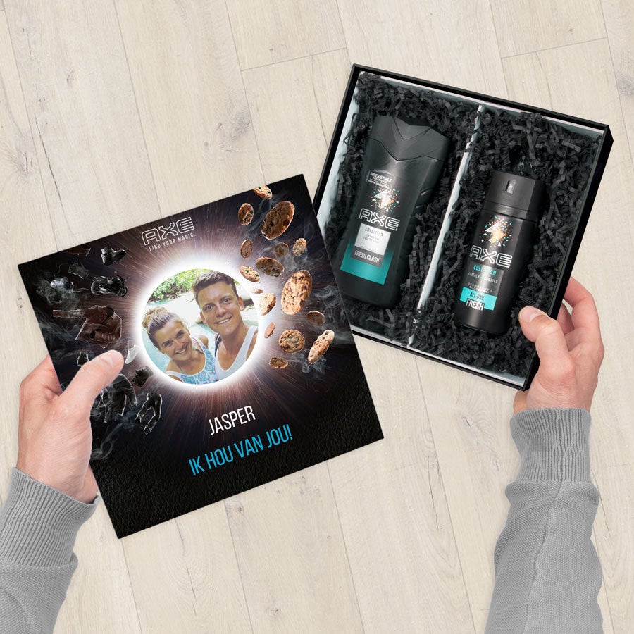 Axe geschenkset - Bodywash & deodorant - Leather & Cookies