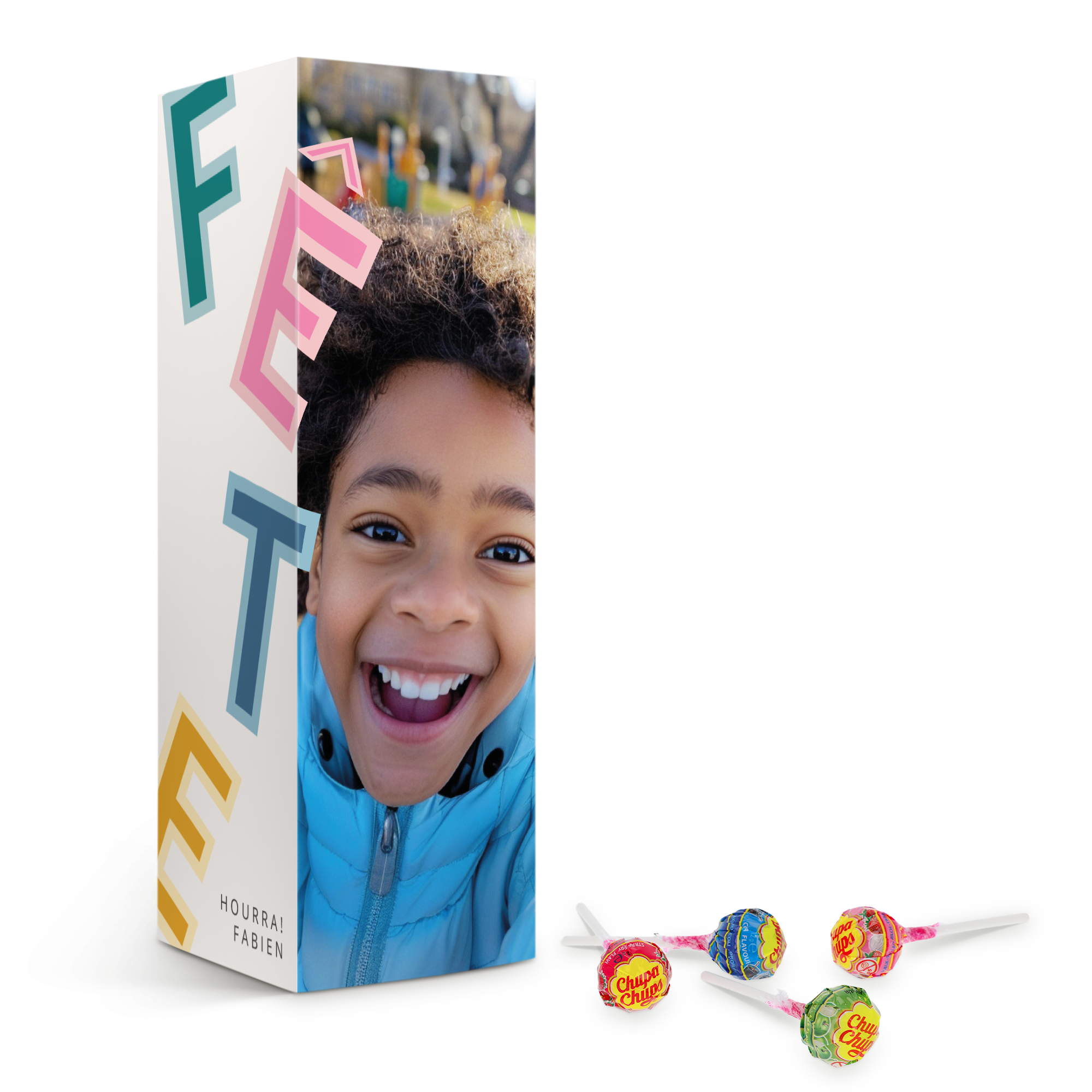 Coffret cadeau personnalisé Chupa Chups