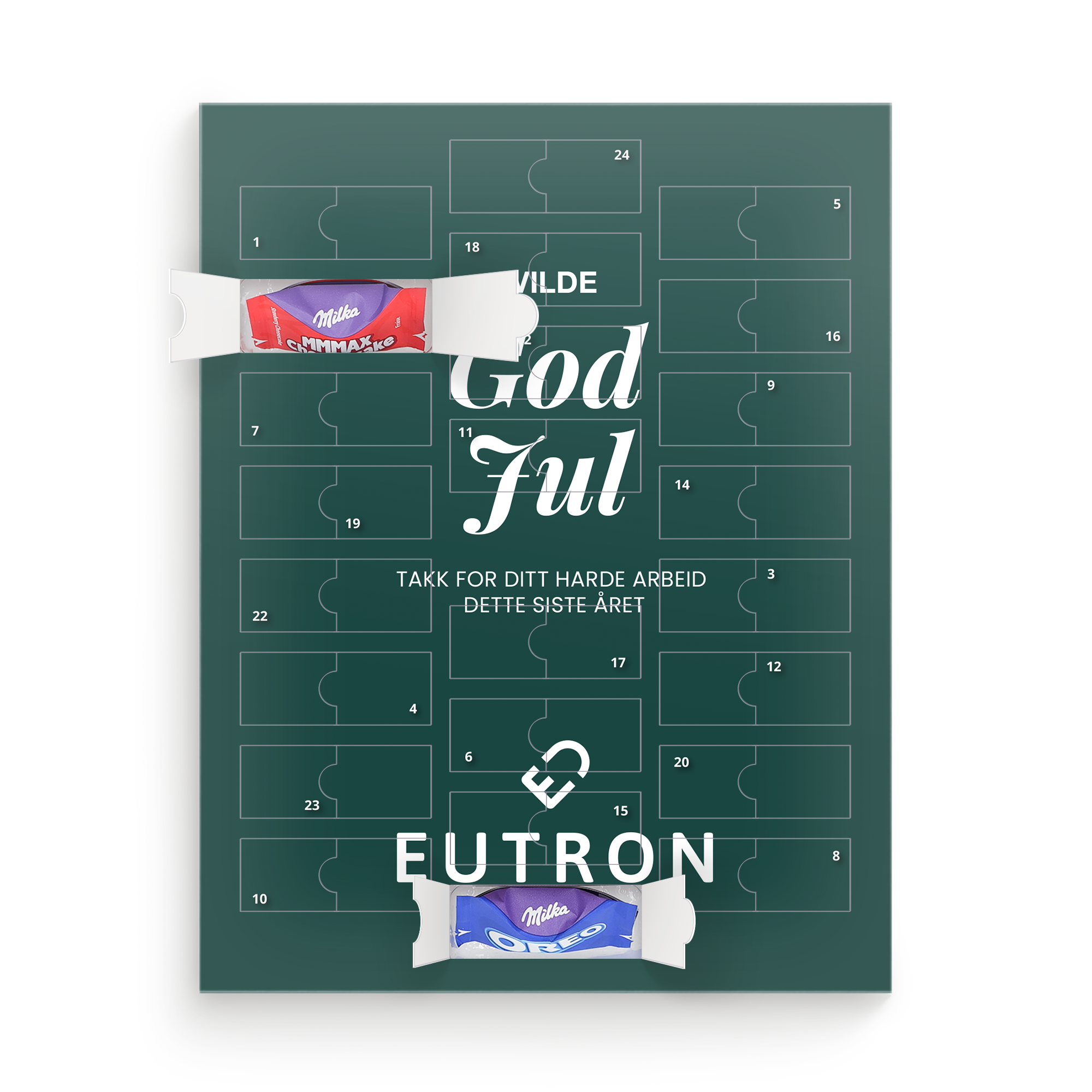 Adventskalender med bilde - Milka Favourites