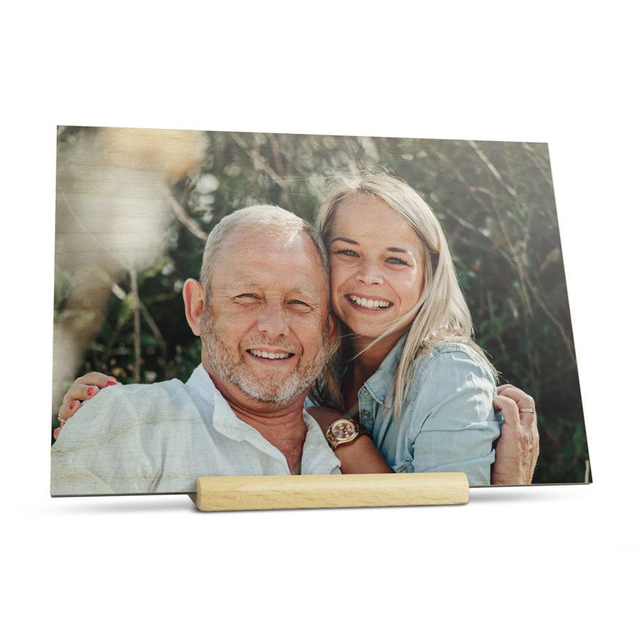 Personalised greeting card - Wood - Father's Day - Landscape