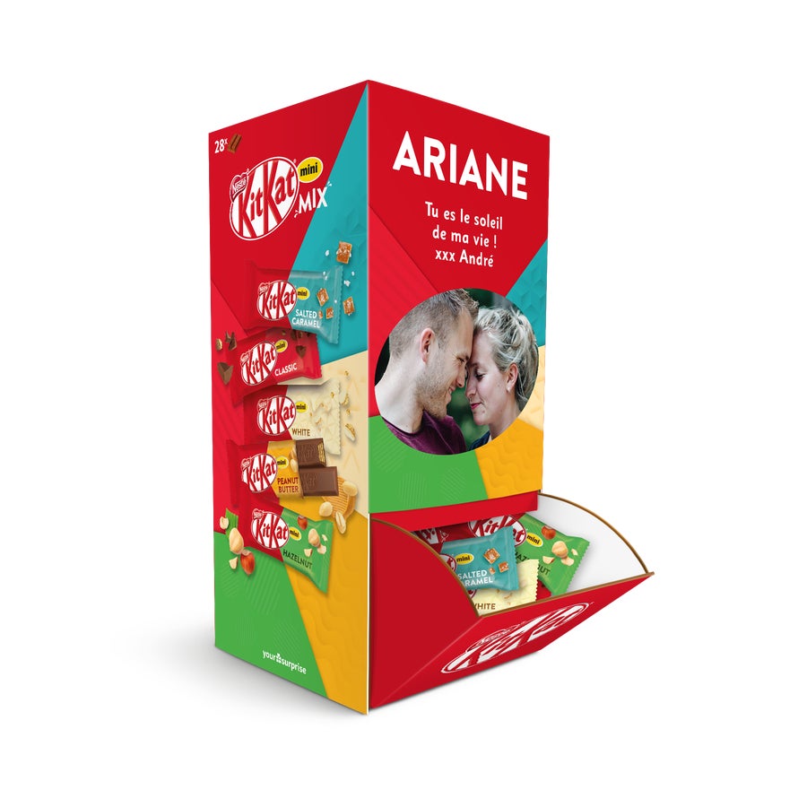 Chocolats mini mix Kitkat personnalisé Chocolats mini mix Kitkat personnalisé