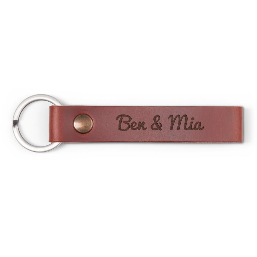 Personalised leather key holder discount