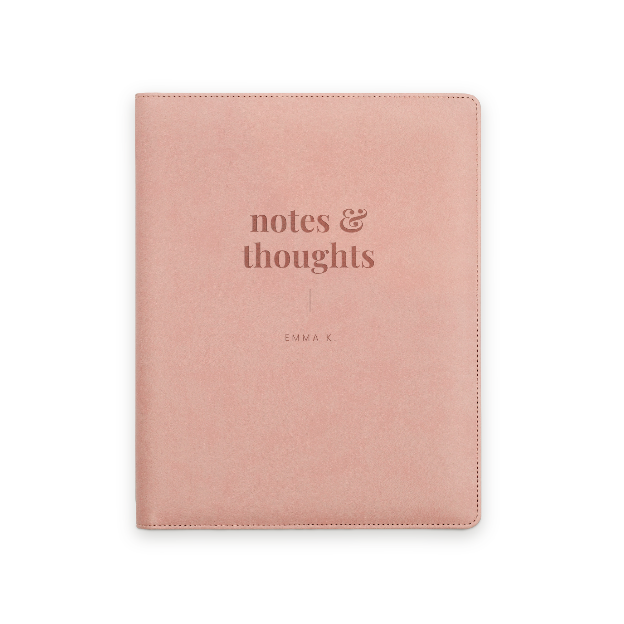 Suport personalizat pentru blocnotes din piele vegană